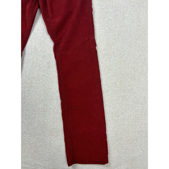 True Religion Mens Corduroy Straight Pants Size 30 Red - Picture 5 of 10